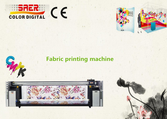 Máy in cờ CMYK kép khổ lớn Độ phân giải cao cho ngành dệt