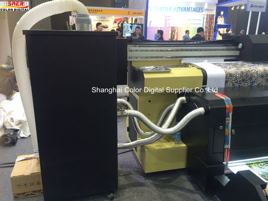 Dịch vụ in dệt trực tiếp ngoài trời Máy in bật lên với bốn đầu in Epson