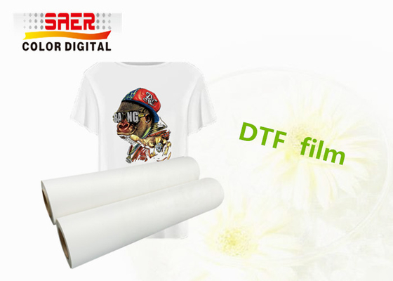 Chiều rộng 60cm PET DTF Chuyển FIlm Cuộn để cuộn cho hàng dệt may