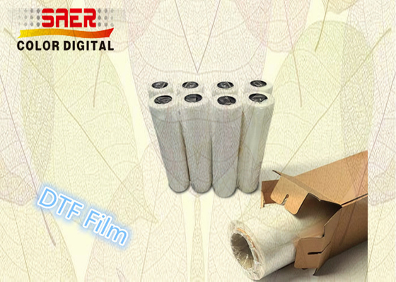 Cuộn phim chuyển PET DTF trong suốt 60cm cho hàng dệt may