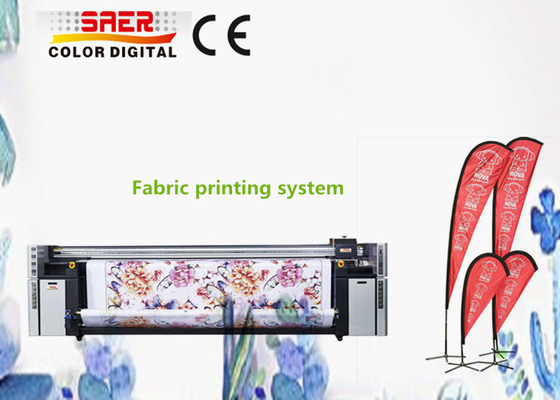 Máy in cờ giọt nước / Hệ thống in dệt CMYK kép