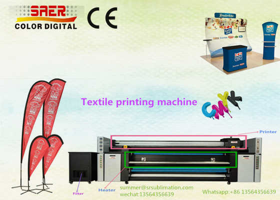 Hệ thống in dệt CMYK kép với đầu in DPI cao