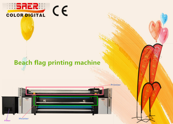 Máy in thăng hoa kép CMYK Máy in cờ kỹ thuật số đủ màu tùy chỉnh
