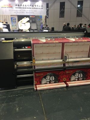 Dual CMYK Máy in mực liên tục cung cấp thuốc nhuộm thăng hoa cho cờ dệt