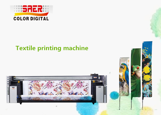 Máy in dệt kim kỹ thuật số Banner lá cờ Polyester vải Inkjet Sublimation dye máy in