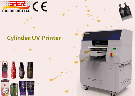 Máy in UV Rotary tốc độ cao Máy in 360 vòng UV Cylinder cho chai chén cốc đồ uống lon in UV