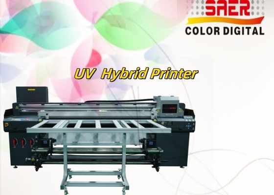 Máy in tấm phẳng UV kỹ thuật số Banner Banner Hybrid Led Inkjet UV Roll to Roll & Flatbed