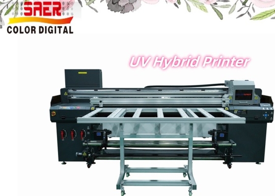 Tốc độ cao UV Roll To Roll And Flatbed Inkjet Printer Banner Printing Machine Bên ngoài & bên trong máy in