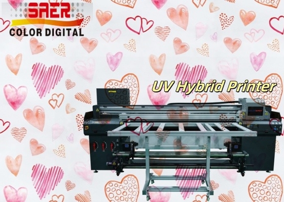 1.8m Một năm bảo hành hỗ trợ kỹ thuật cuộn đến cuộn và máy in UV phẳng ngoài trời & máy in trong nhà