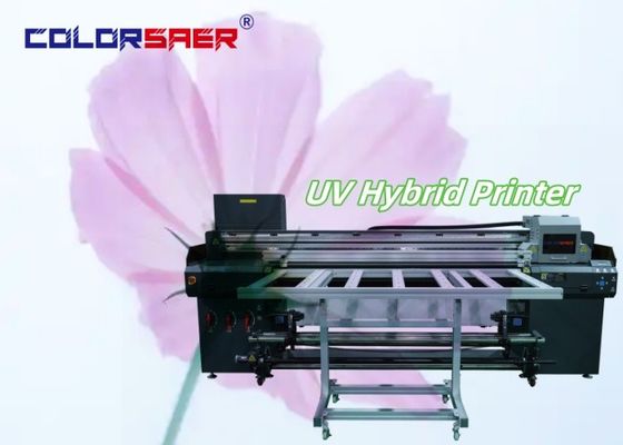 Máy in tia mực màu UV định dạng lớn Roll To Roll And Flatbed UV Hybrid Plotter