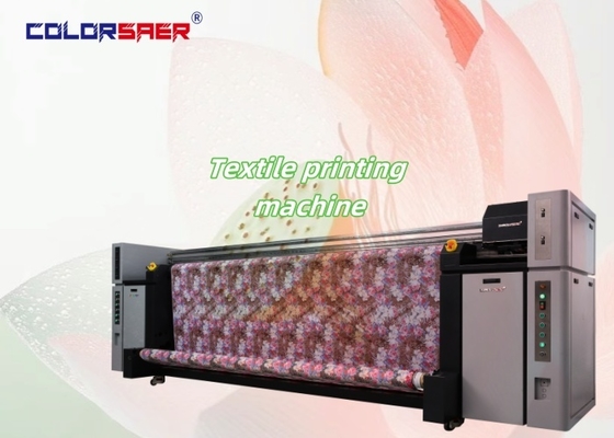 Máy in vải dệt in trực tiếp 3200mm với đầu in i3200 8 chiếc, in trực tiếp lên vải polyester