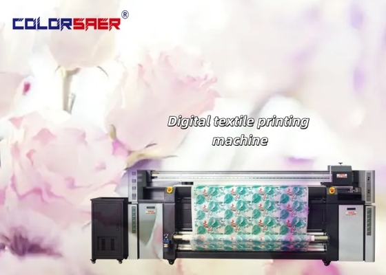 Máy in vải kỹ thuật số SAER với bộ phận gia nhiệt và bộ lọc, máy in tích hợp
