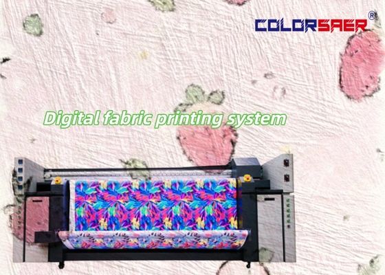 Máy in dệt may định dạng lớn với máy sưởi máy gia cố All-in-one Plotter Máy in số đa màu tốc độ cao