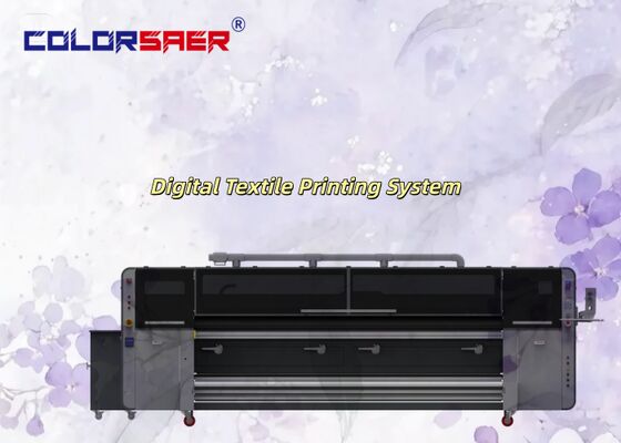 SAER COLOR Nhà máy Giá cạnh tranh Cuộn đến cuộn Sublimation máy in 4 & 8 đầu in Hệ thống in dệt