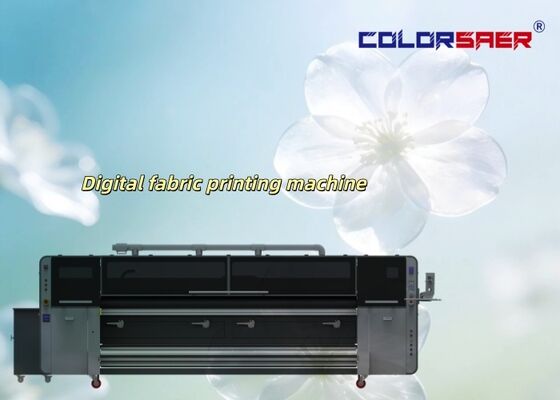Máy in vải phun kỹ thuật số hiệu suất cao, ổn định 3200mm, máy vẽ vải polyester & cotton với 4 đầu phun