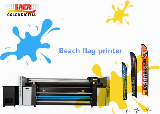 4 Đầu in Rèm vải Máy in 1400dpi Màu CMYK Cấp mực liên tục