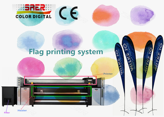Wave Vision/ Roll up Vision Printing Machine With Fixation Heater Unit