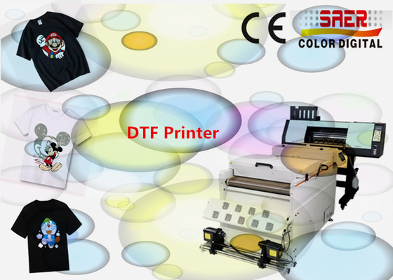 SAER 4 Pieces Print Head DTF Printing Machine With Shaker Machine