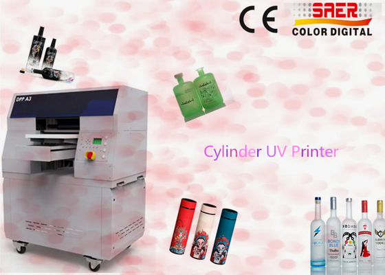Digital Cylindrical Inkjet Printer Rotary Plastic Bottle Drink Ware Automatic UV Printing Machine