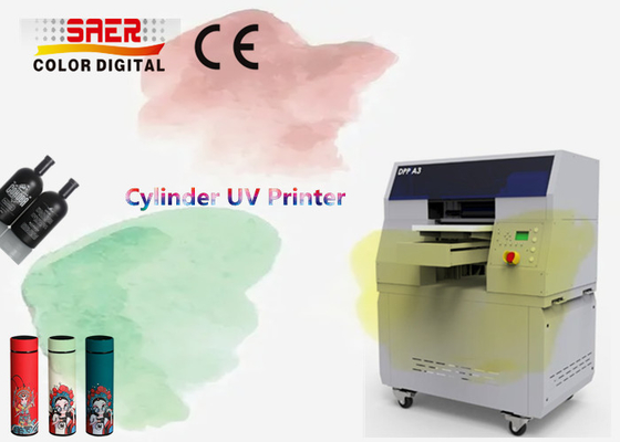 Digital Cylindrical Printing Aluminum Can Printer / Digital Tin Cylinder Printer / Cosmetic Bottle Printer