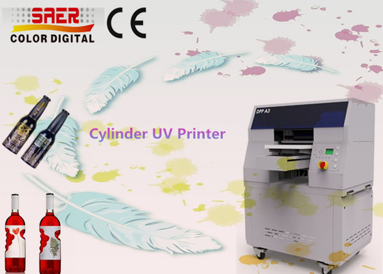 High Speed 360 Round Printer Digital UV Bottle Printer / Cylinder UV Printer