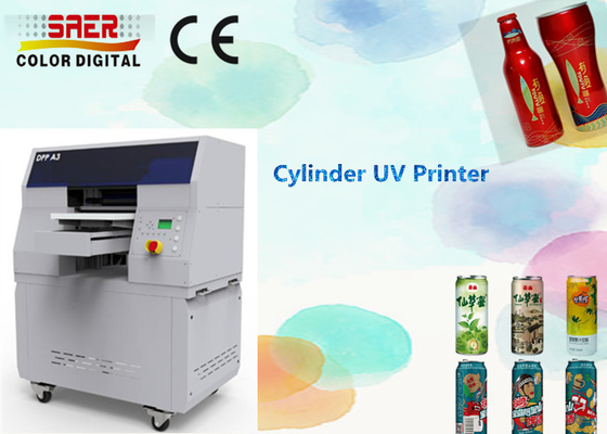 High Speed 360 Round Printer Digital UV Bottle Printer / Cylinder UV Printer