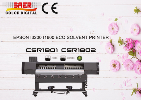 High Speed PVC Vinyl Eco Solvent Printer / Inkjet Plotter For Banner Vinyl