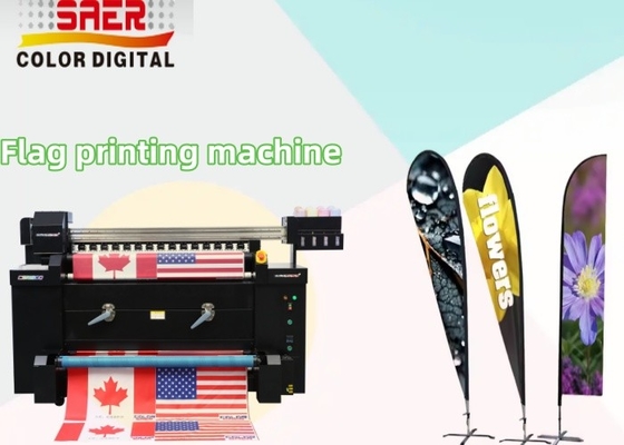 Beach Flag Fabric Roll Digital Printing Plotter Large Inkjet Sublimation Flag Printing Machine