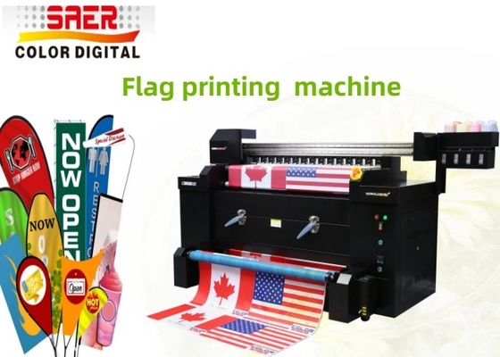 Digital Printing Small Size Printer Banners Flags / 1.2m Flag Printing System