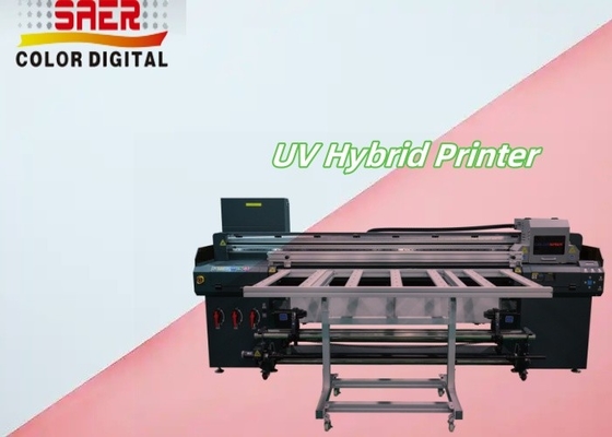 Factory Sale Automatic UV Hybrid Flatbed Printer Flatbed And Roll To Roll