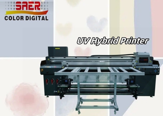 SAER Banner Paper UV Hybrid Roll To Roll And Flatbed Printer Machine