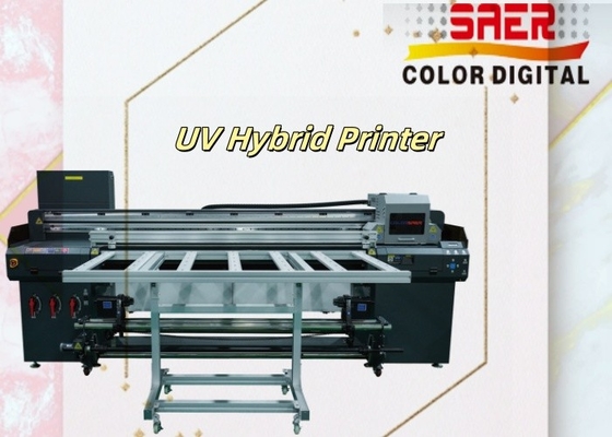 SAER Banner Paper UV Hybrid Roll To Roll And Flatbed Printer Machine