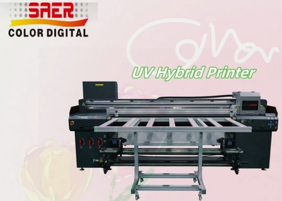 Roll to Roll & Flatbed Digital UV Hybrid Printer 1.8m UV Flatbed Printer