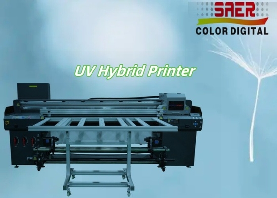 Roll to Roll & Flatbed Digital UV Hybrid Printer 1.8m UV Flatbed Printer