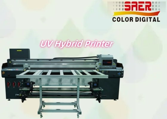Digital UV Inkjet Printer Roll To Roll And Flatbed UV Hybrid Printer