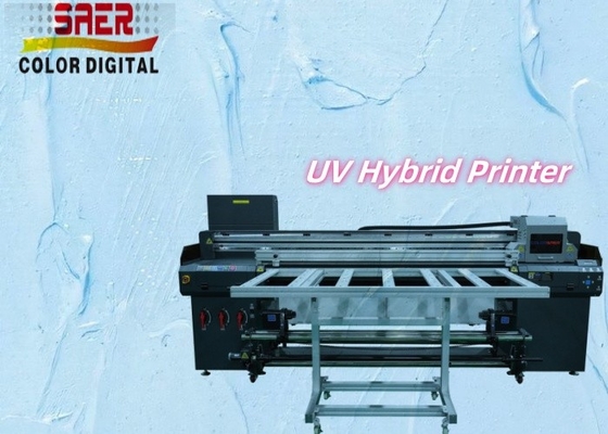 Digital UV Inkjet Printer Roll To Roll And Flatbed UV Hybrid Printer
