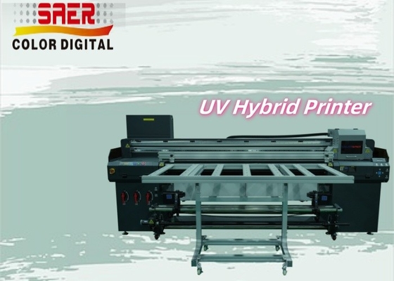 Roll To Roll And Flatbed UV Printer CMYK White Varnish UV Printing Machine