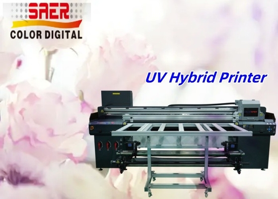 Digital Factory Price UV Hybrid Printer Flatbed & Roll To Roll UV Printer