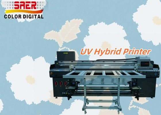 Flatbed And Roll To Roll All-in-one Inkjet Printer UV Hybrid Printing Machine