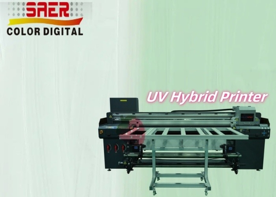 Flatbed And Roll To Roll All-in-one Inkjet Printer UV Hybrid Printing Machine