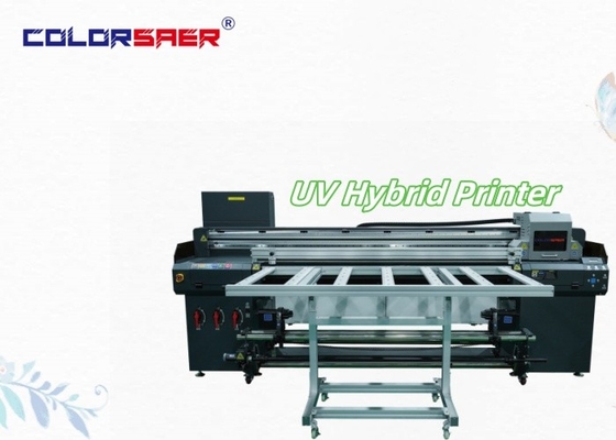 China Factory Direct Sales 1800MM All In One Digital Inkjet UV Hybrid Printer
