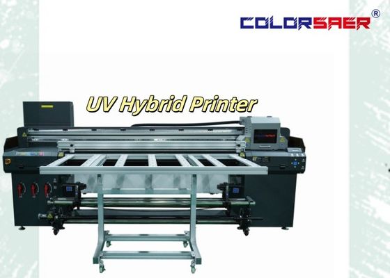 6 Feet Digital UV Plotter Flatbed & Roll To Roll UV Hybrid Printing Machine With Maintop  Or ONYX  Software
