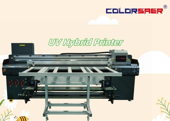6 Feet Digital UV Plotter Flatbed & Roll To Roll UV Hybrid Printing Machine With Maintop  Or ONYX  Software