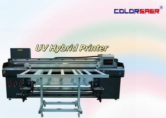 SAER 6ft New Technology UV Plotter Roll to Roll & Flatbed UV Hybrid Printer  Color+white+color+Varnish