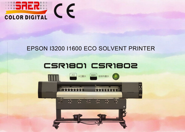 High Speed 1.8m Digital Vinyl Printer Eco Solvent Inkjet Plotter Printer Double Head