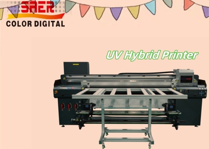 Large Format Outdoor And Indoor UV Roll To Roll & Flatbed Hybrid Printer