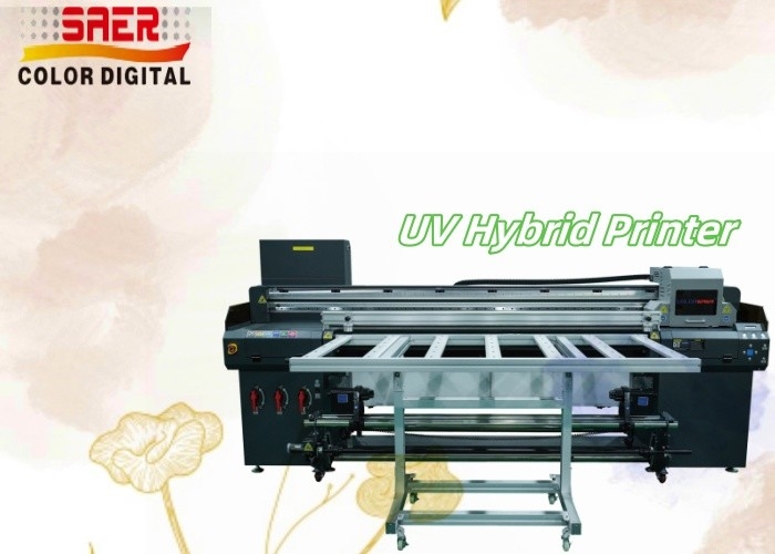 Large Format Hybrid UV Roll To Roll & Flatbed Printer Multi Functional Inkjet Printer