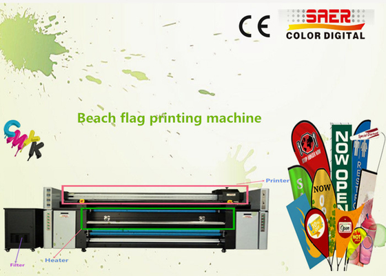 Máy in cờ CMYK kép khổ lớn Độ phân giải cao cho ngành dệt