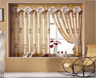 Trắng Polyester Satin In kỹ thuật số vải để làm rèm