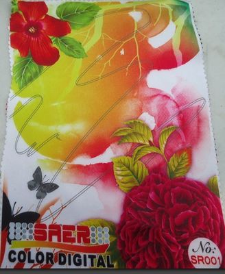 Trắng Polyester Satin In kỹ thuật số vải để làm rèm